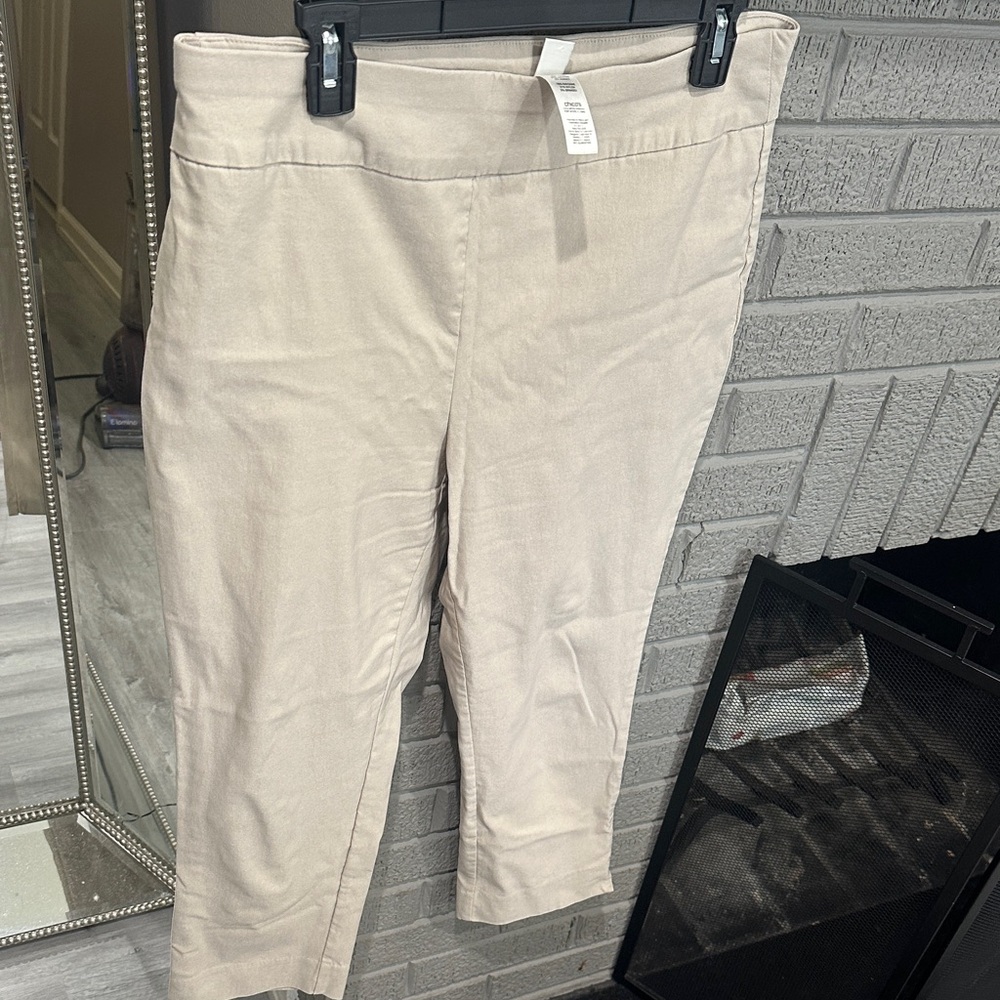 Chico's Women's Casual Light Tan Pants